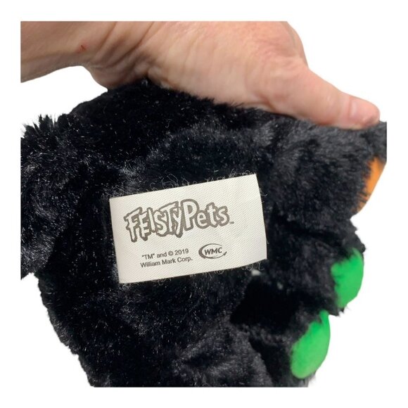Halloween Feisty Pets Cranky Cathy Plush Black Cat Angry Spooky Stuffed Animal - Picture 10 of 10
